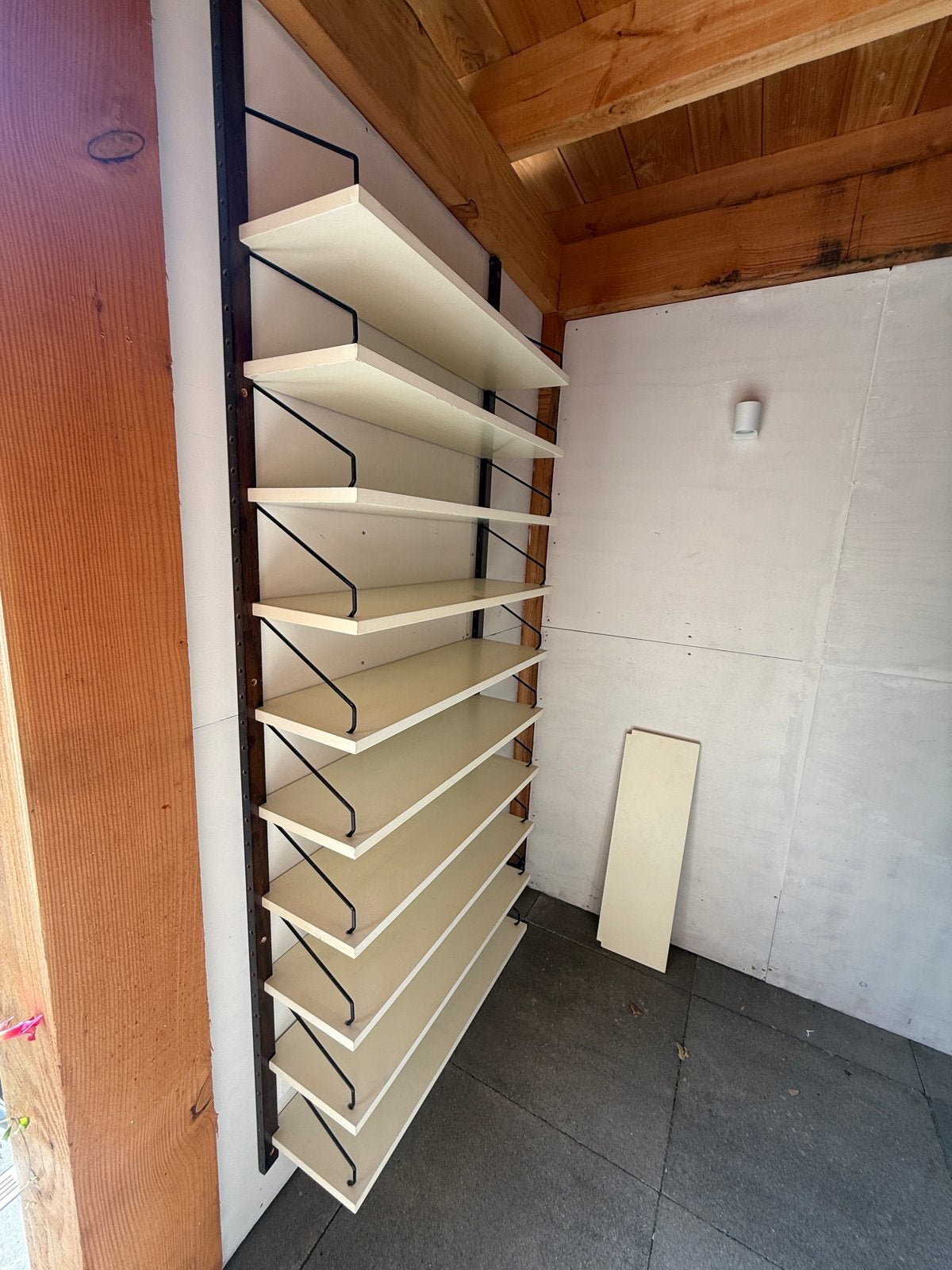 Vintage Palissander wandsysteem Poul Cadovius jaren '60, Huis en Inrichting, Kasten | Wandmeubels, Ophalen, Met plank(en), Gebruikt