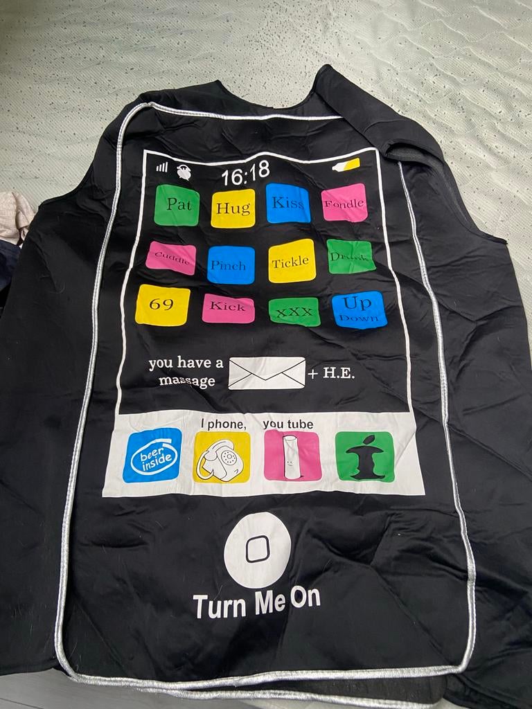 Grappig Carnaval/Halloween Pak - Smartphone Design, Carnaval, Maat 42/44 (L), Ophalen of Verzenden, Kleding
