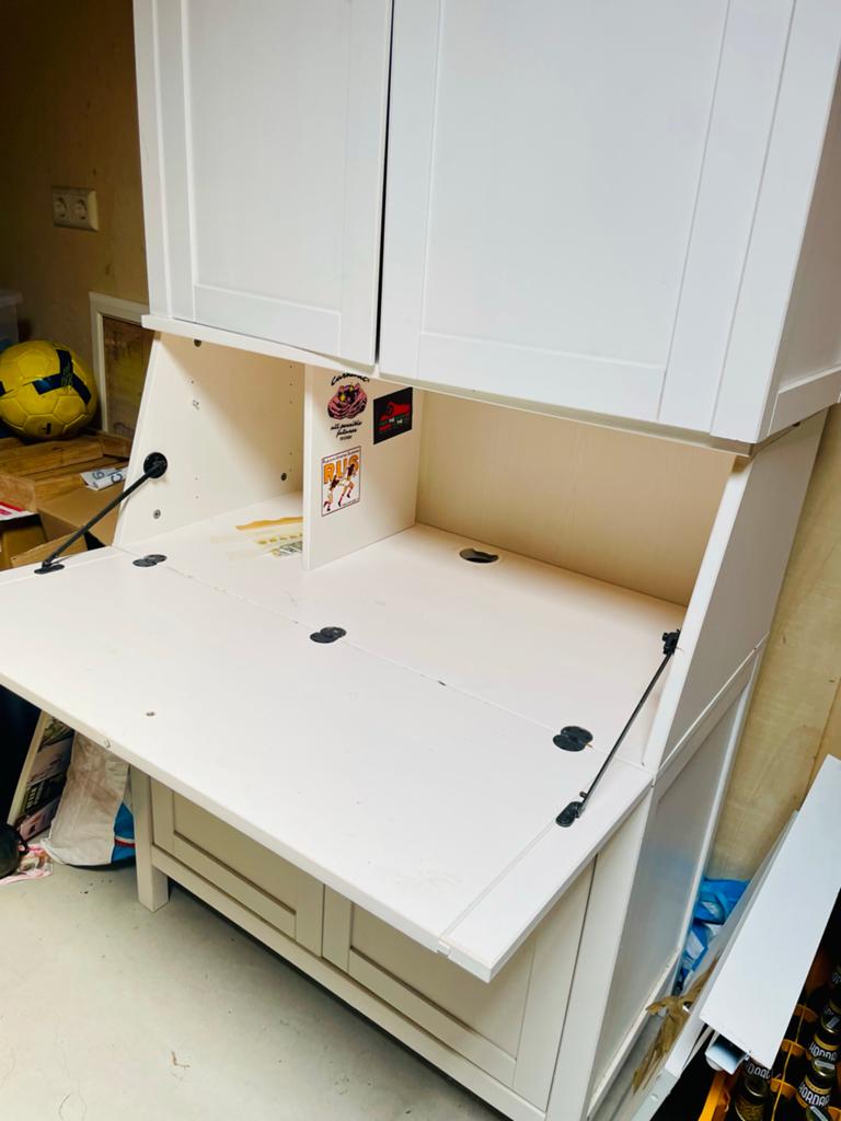 Hemnes uitklapbare secretaire / bureaukast IKEA, Huis en Inrichting, Kasten | Secretaires, Ophalen, Gebruikt