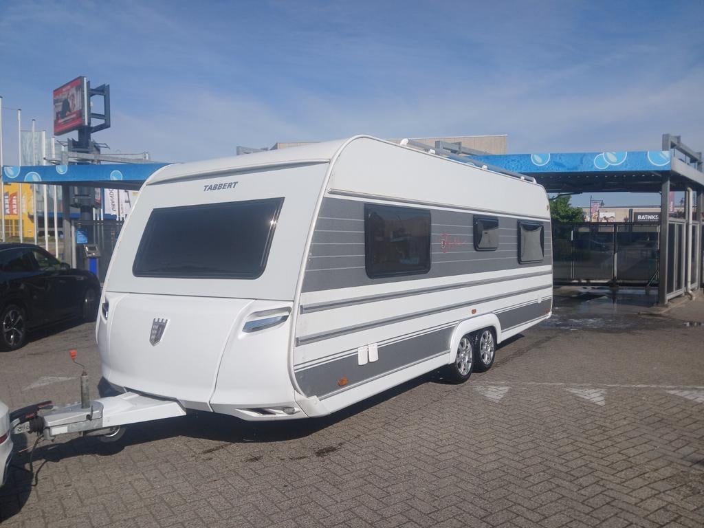 Luxe Tabbert bellini Caravan - Comfortabel Reizen, Caravans en Kamperen, Vast bed, Kachel, Rondzit, Tabbert
