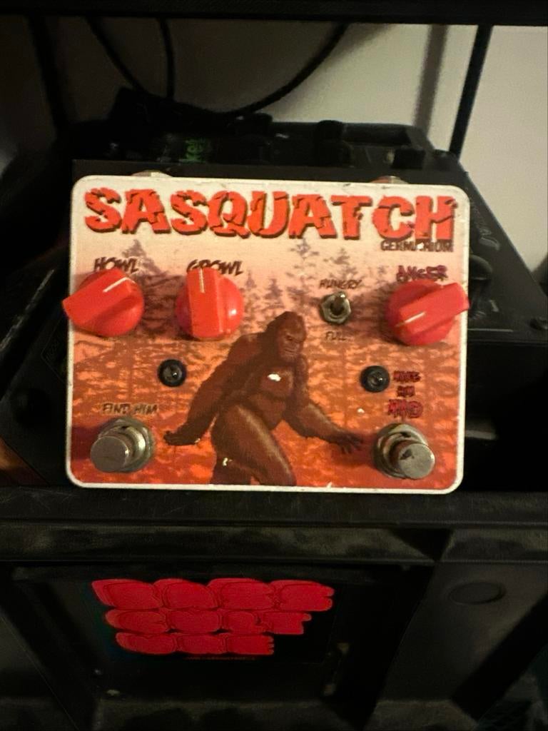 Sasquatch Germonium Fuzz Pedaal - Werkt prima, Verzenden, Gebruikt, Distortion, Overdrive of Fuzz