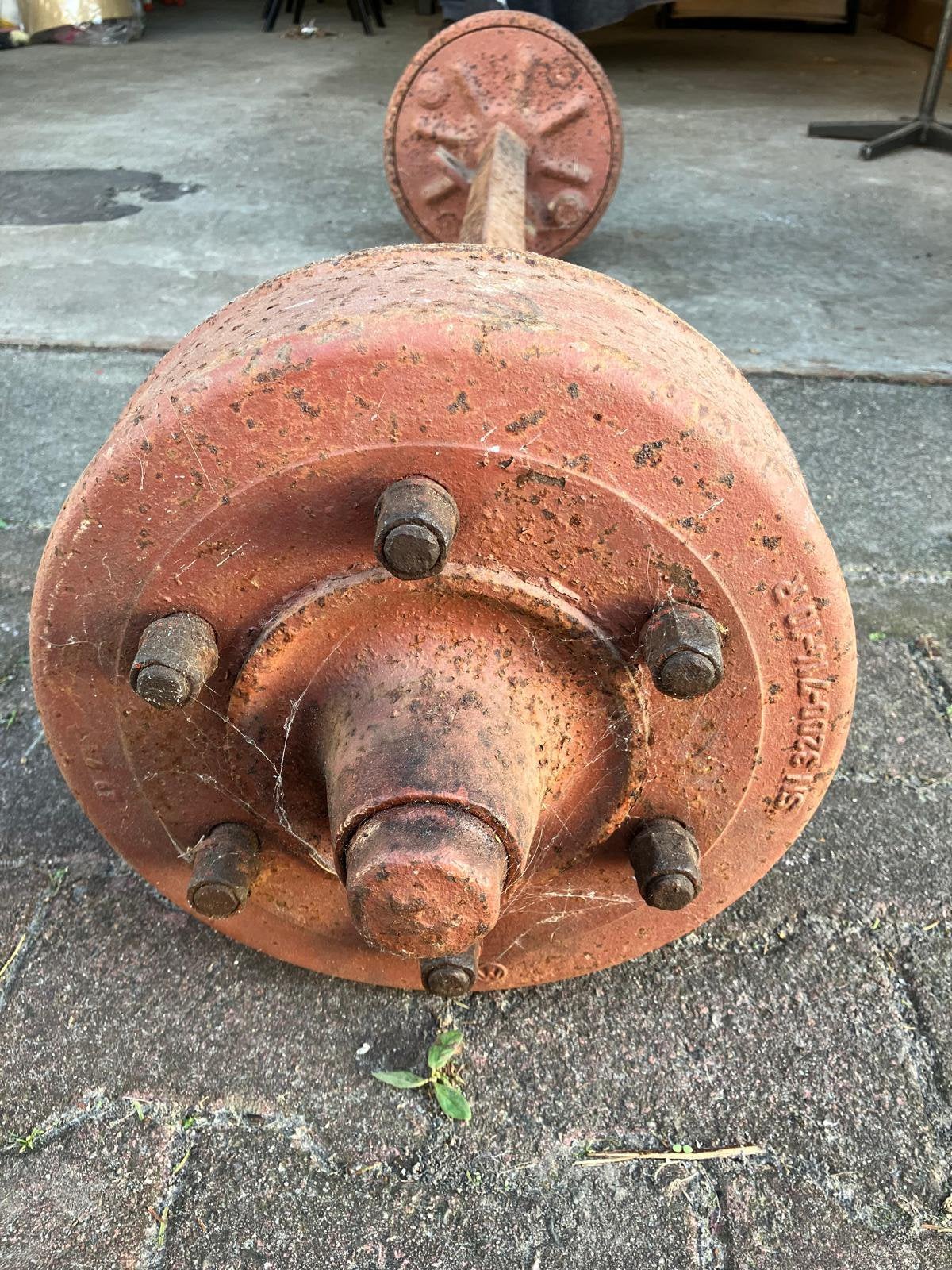 Zware as, Auto diversen, Aanhangwagen-onderdelen, Ophalen, Gebruikt