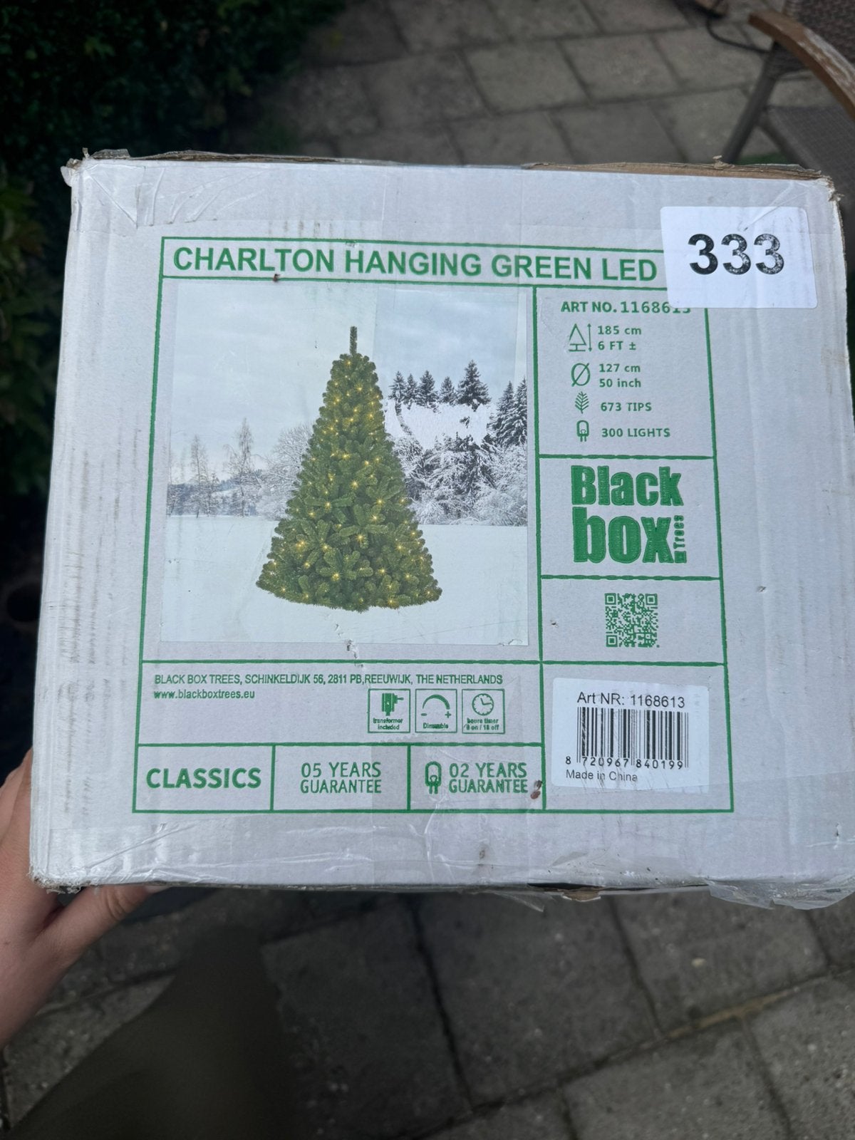 Black Box Trees 185 cm, Diversen, Kerst, Ophalen, Nieuw