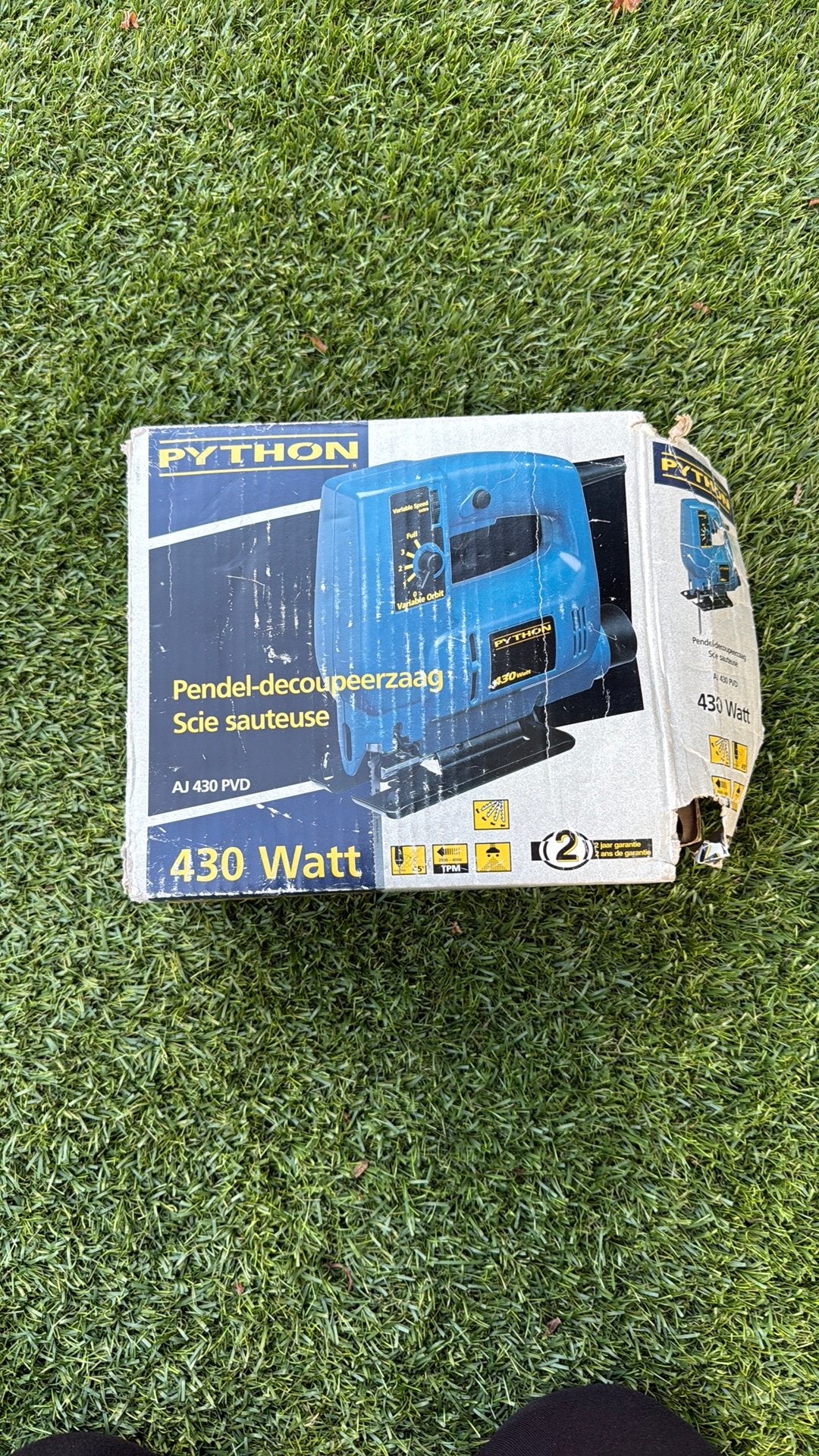 Decoupeerzaag python, Doe-het-zelf en Verbouw, Ophalen, Zo goed als nieuw, Minder dan 600 watt, Decoupeerzaag