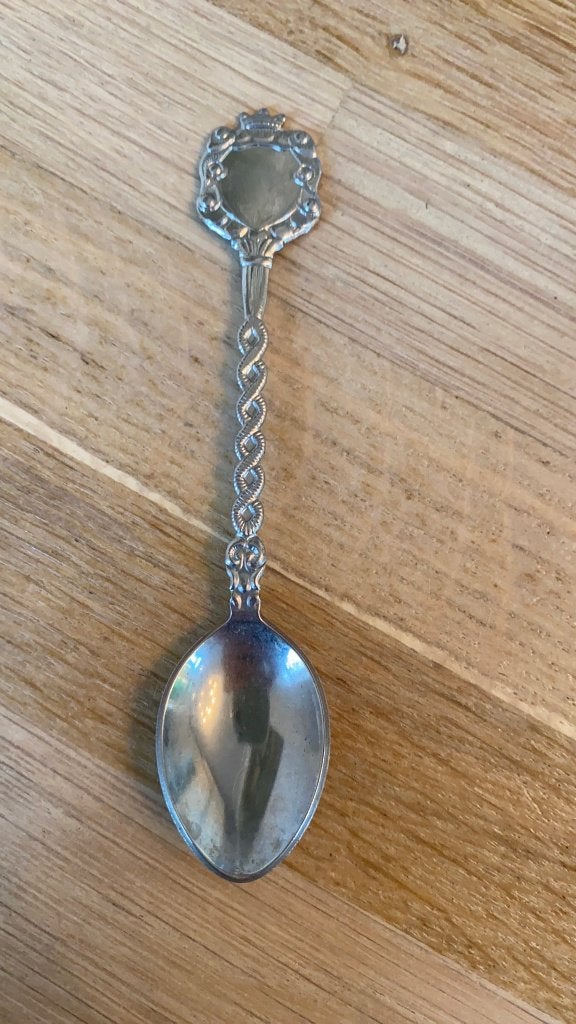 Theelepeltje met een kroon 11cm lang, Antiek en Kunst, Ophalen of Verzenden