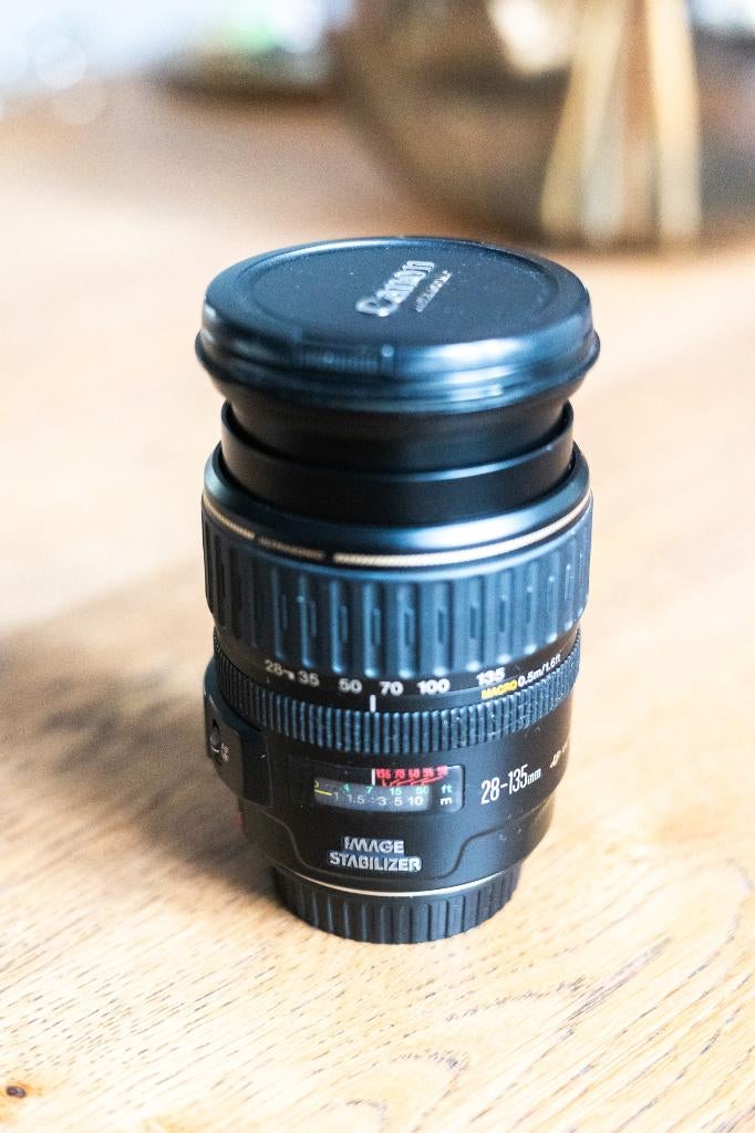 Canon EF 28–135mm f/3.5–5.6 IS USM zoomlens, Audio, Tv en Foto, Fotografie | Lenzen en Objectieven, Ophalen, Gebruikt, Telelens
