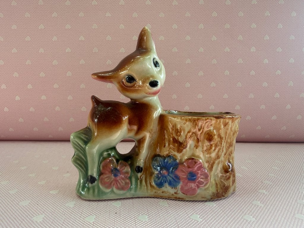 Vintage Bambi beeldje, Ophalen of Verzenden, Zo goed als nieuw, Dier