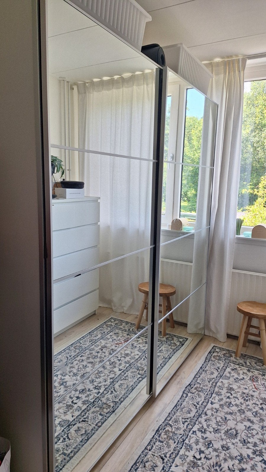 IKEA Pax kast met spiegel schuifdeuren., Ophalen, Gebruikt, 200 cm of meer, 200 cm of meer