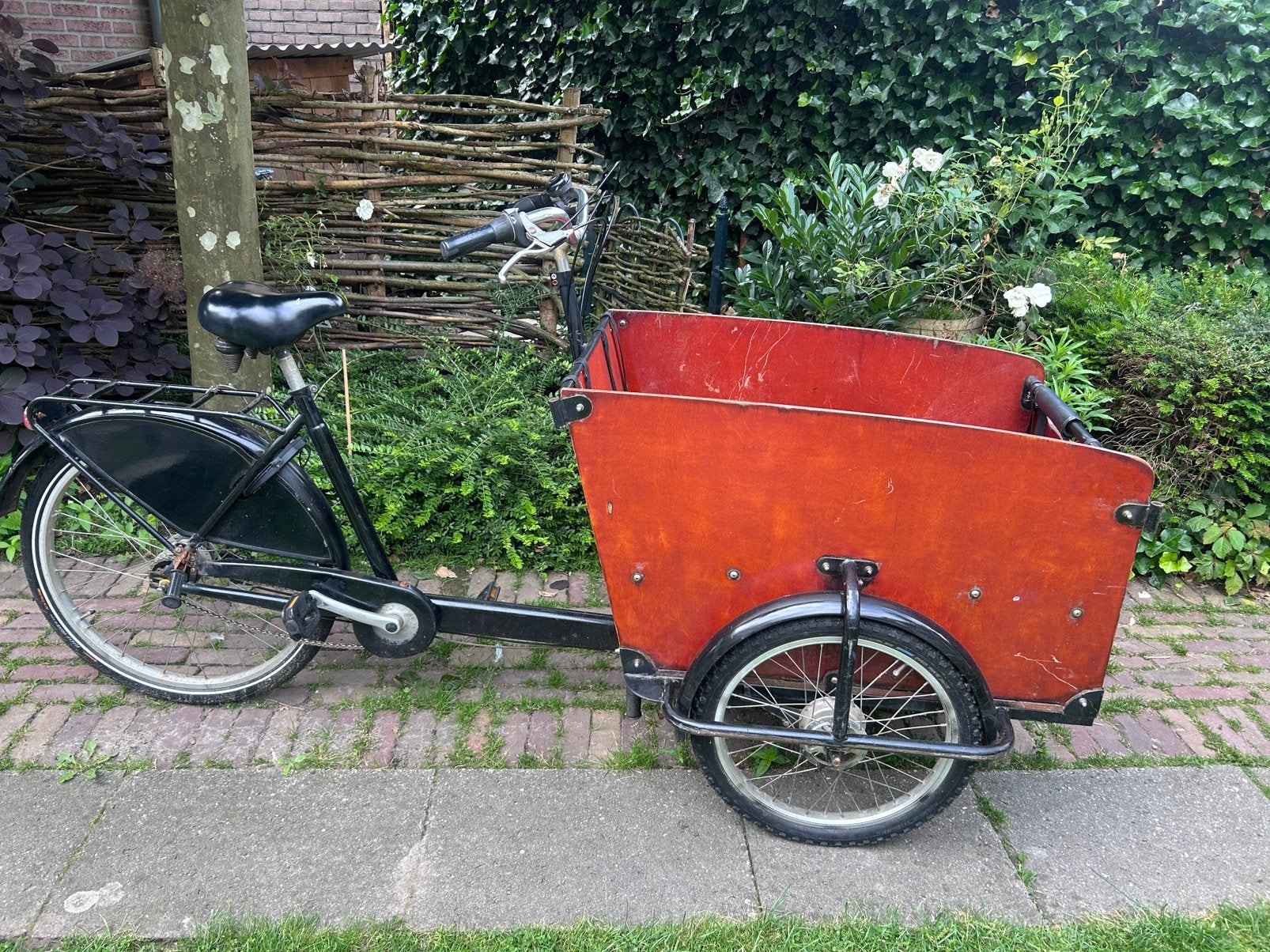 Babboe Big bakfiets, 4 kinderen of meer, Gebruikt, Huif, Ophalen