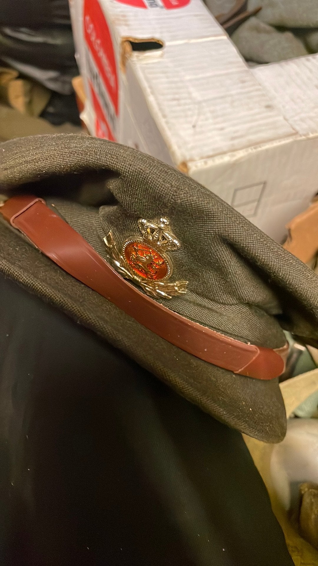 Nederlandse officier pet, Verzamelen, Ophalen of Verzenden, Landmacht, Nederland, Helm of Baret