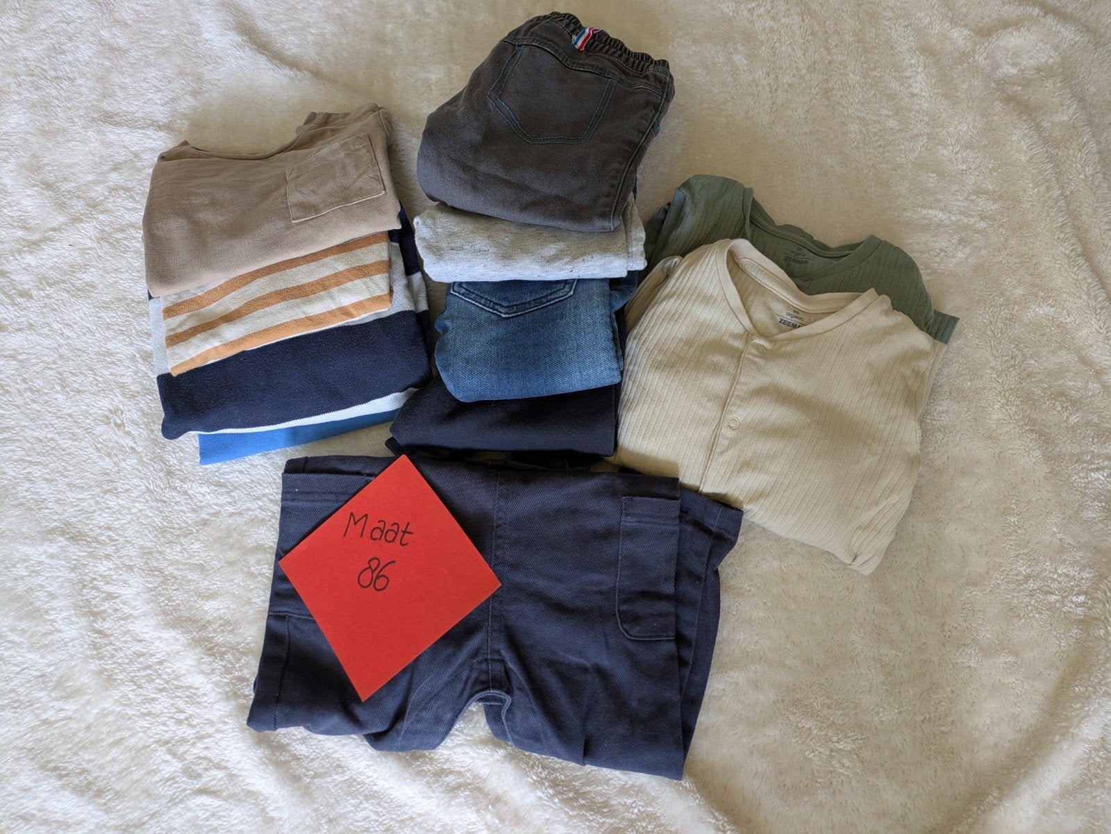 Grote set babykleding maat 86 (jongen), Ophalen, Gebruikt, Broekje, Jongetje