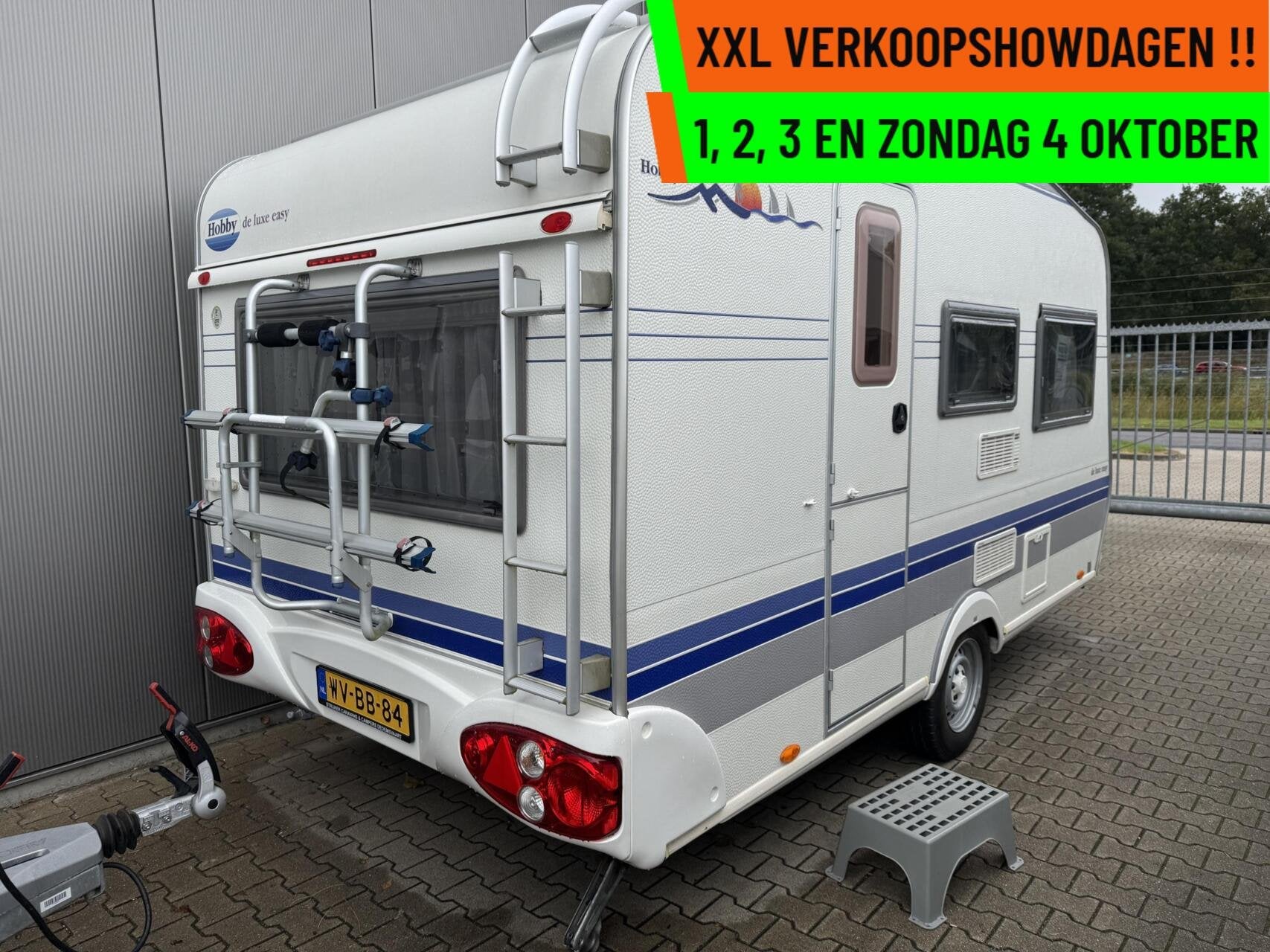 Hobby 400 KB DE LUXE, STEPELBED, VOORTENT + LUIFEL + AANBOUW, Hobby, Bedrijf, 750 - 1000 kg, 5 tot 6 meter