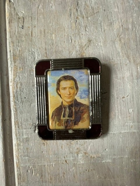 Miniatuur lijstje portret Marcellin Champagnat Heilige., Ophalen, Zo goed als nieuw, Overige typen, Christendom | Katholiek