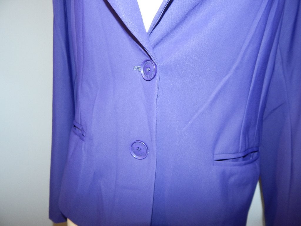 Studio Anneloes dikker travel stof jasje blazer paars XL, Studio Anneloes, Verzenden, Paars, Maat 46/48 (XL) of groter