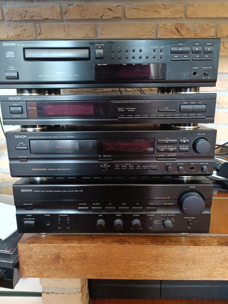 Denon Hifi Set: CD-speler, Tuner, Cassettedeck, Versterker, Ophalen of Verzenden