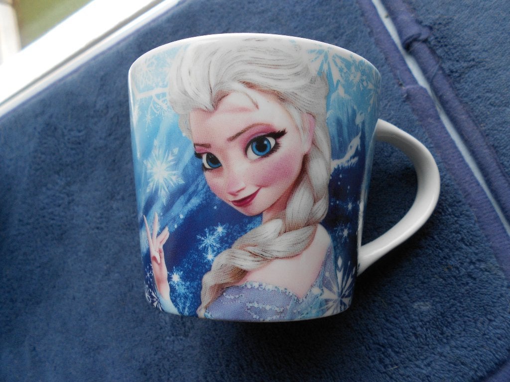 Frozen beker Elsa, Verzamelen, Disney, Ophalen, Overige figuren, Gebruikt, Servies