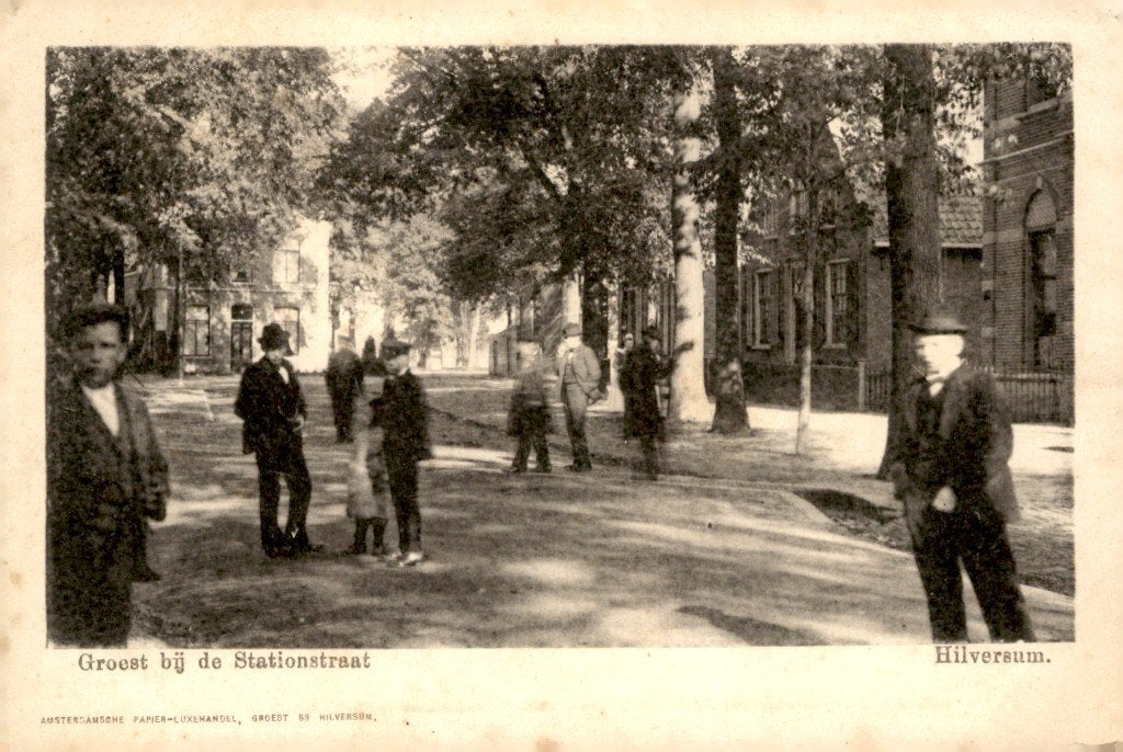 Hilversum Groest bij de Stationsstraat # 260, Verzenden, Voor 1920, Ongelopen, Noord-Holland