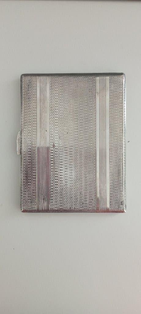 antiek zilveren sigarettendoos ,houder ,etui., Antiek en Kunst, Verzenden, Zilver