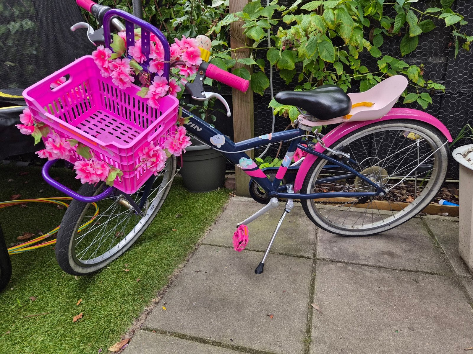 B'twin Original 500 kinderfiets 24 inch met accessoires, Ophalen, Gebruikt, 24 inch, Versnellingen