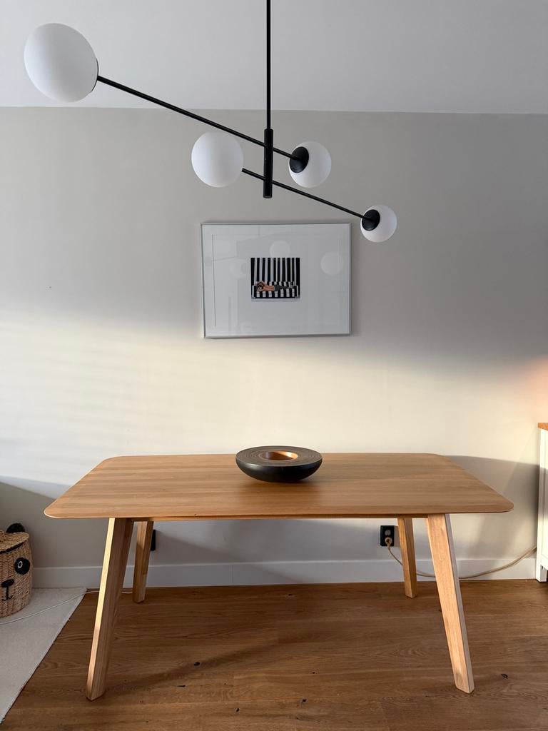 Sav & Okse Samt eettafel eiken 180x90, Huis en Inrichting, Ophalen, Eikenhout, Nieuw, 50 tot 100 cm