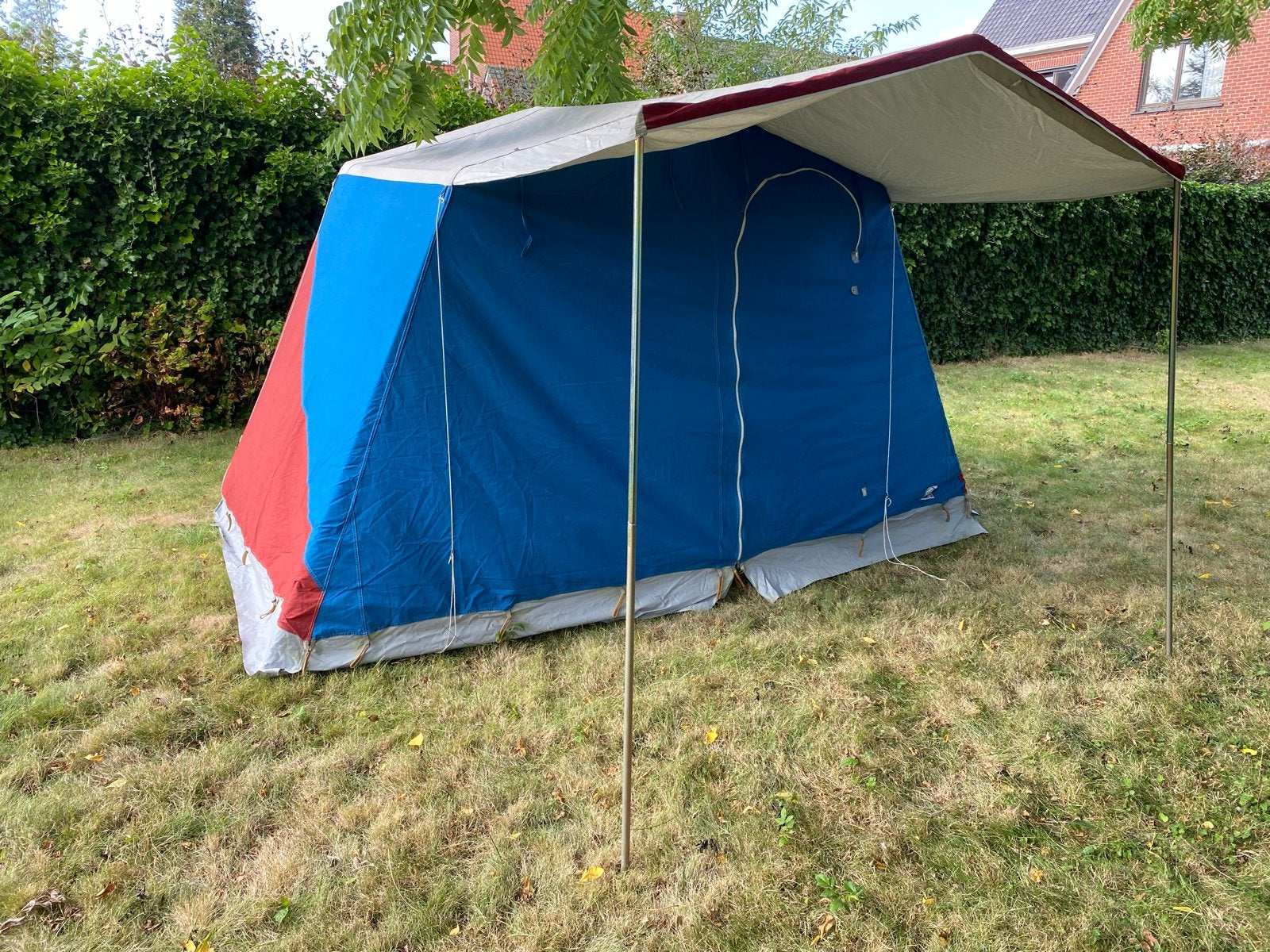 Pouch retro tent - Zeer goed bewaard, Caravans en Kamperen, Tenten, Ophalen of Verzenden, Zo goed als nieuw, Tot en met 3