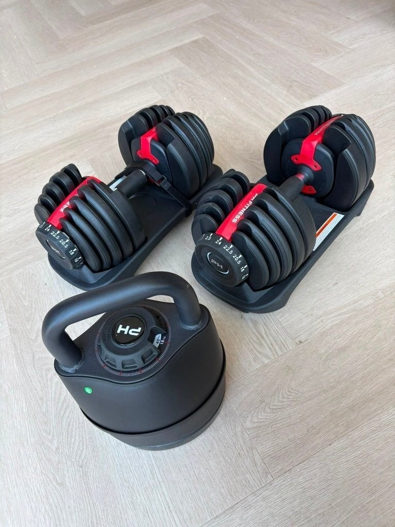 Home Gym Set | 2x 24KG Dumbbells + Kettlebell 18KG, Gebruikt, Zurichstraat 20, 6135 LP Sittard, PH Fitness, Ophalen of Verzenden