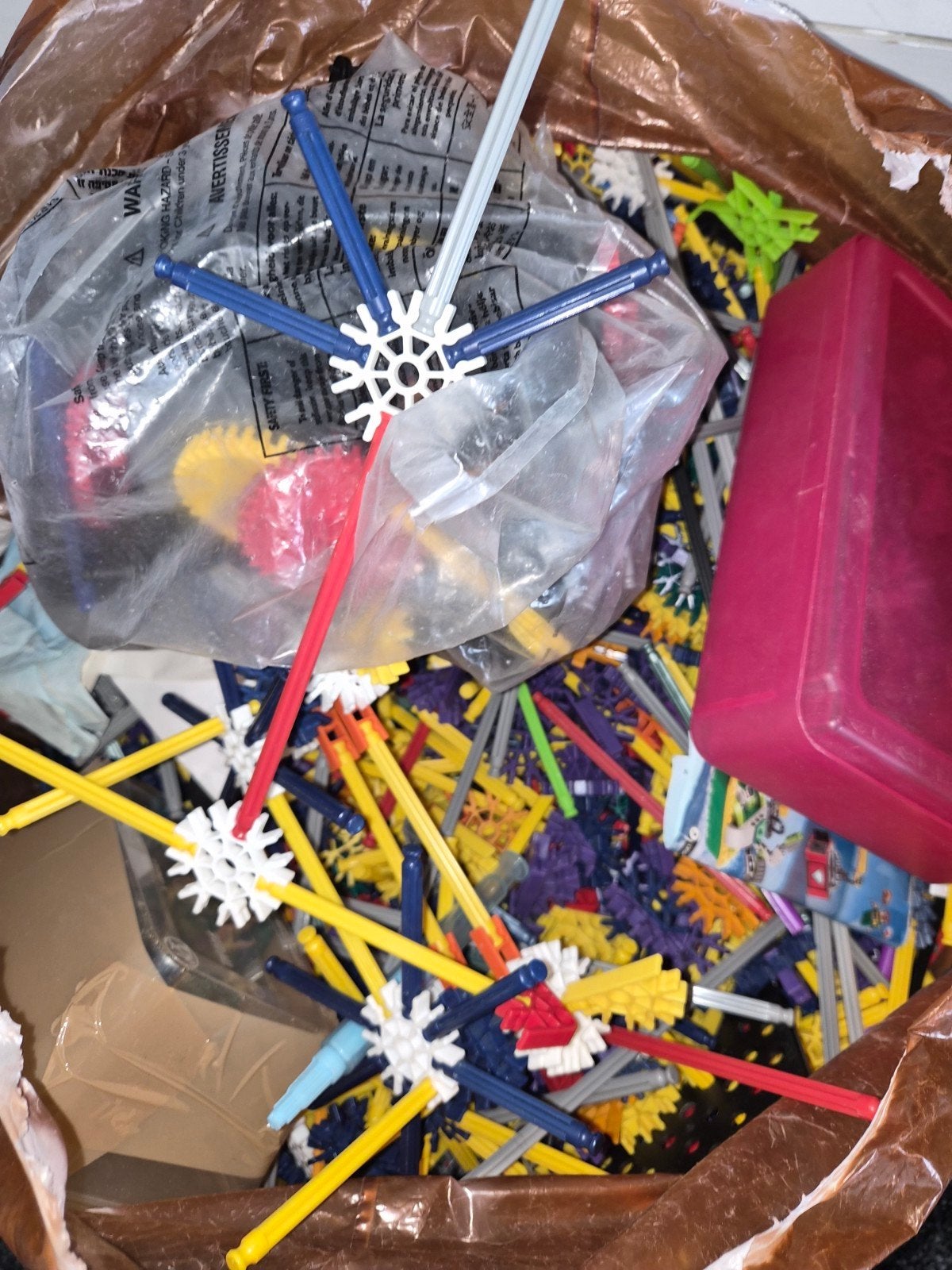 Grote partij K'nex bouwblokken met handleidingen., Ophalen of Verzenden, Gebruikt, K'nex