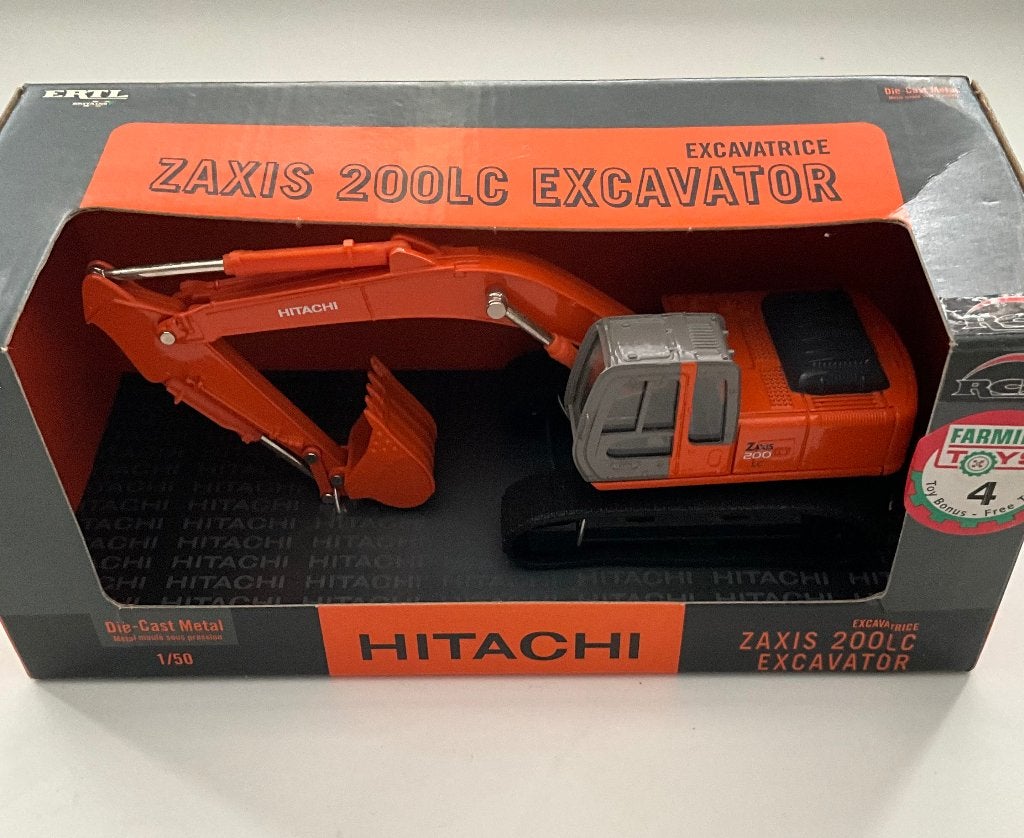 Hitachi 200 LC 1.50, Hobby en Vrije tijd, Modelauto's | 1:50, Ophalen of Verzenden, Zo goed als nieuw, Hijskraan, Tractor of Landbouw