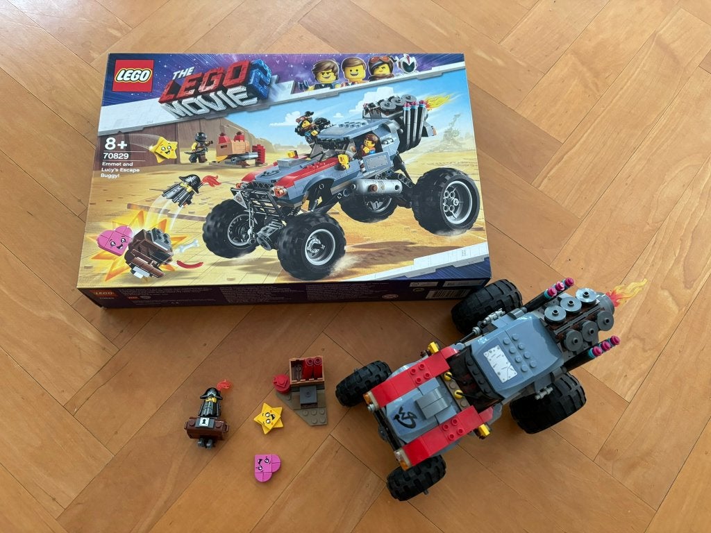 The lego movie 2 set 70829 emmet en lucy’s escape buggy!, Lego, Ophalen of Verzenden, Zo goed als nieuw, Compleet