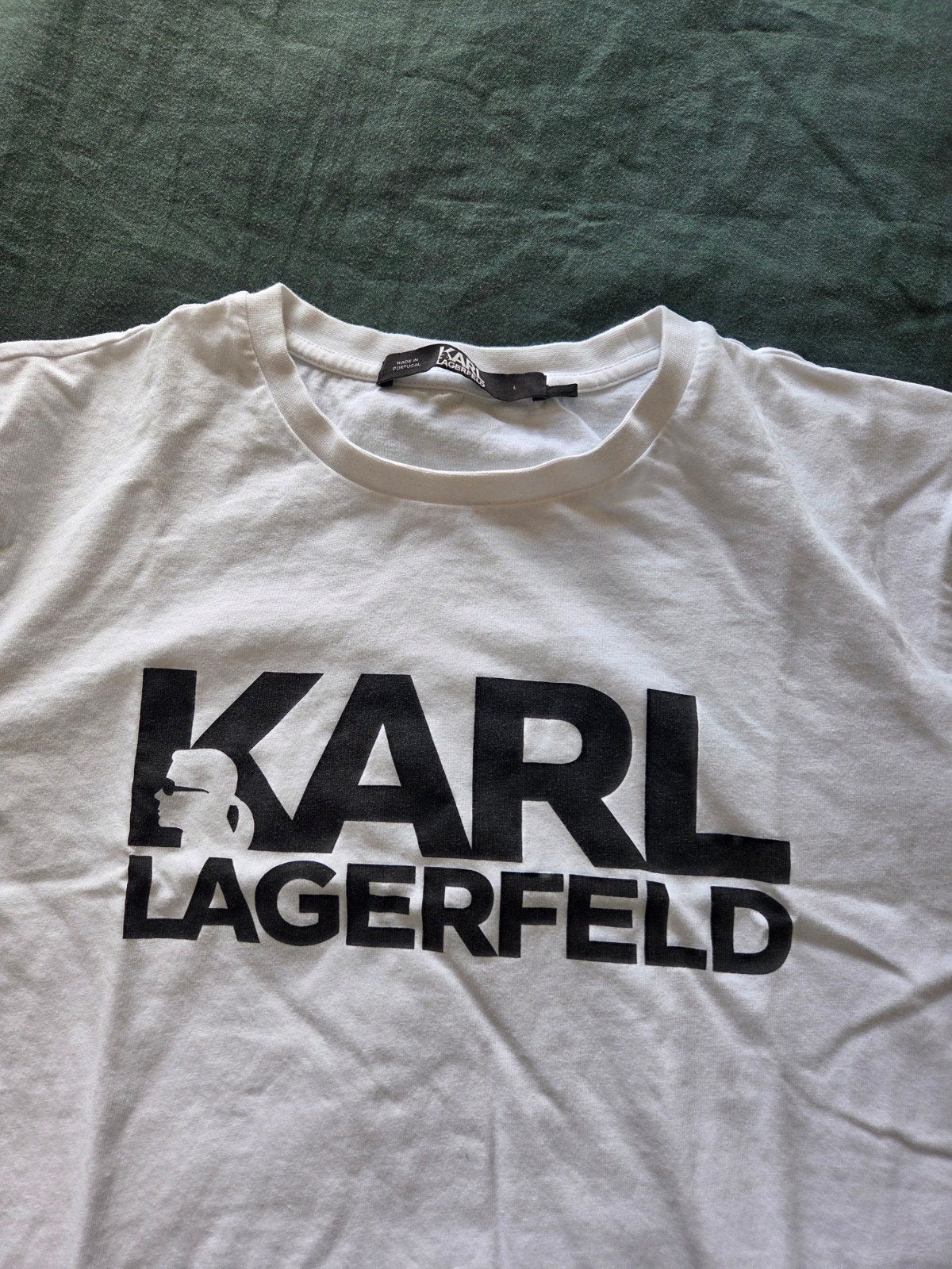Dames Karl Lagerfeld T-shirt wit maat L, Maat 38/40 (M), Karl Lagerfeld, Wit, Ophalen of Verzenden