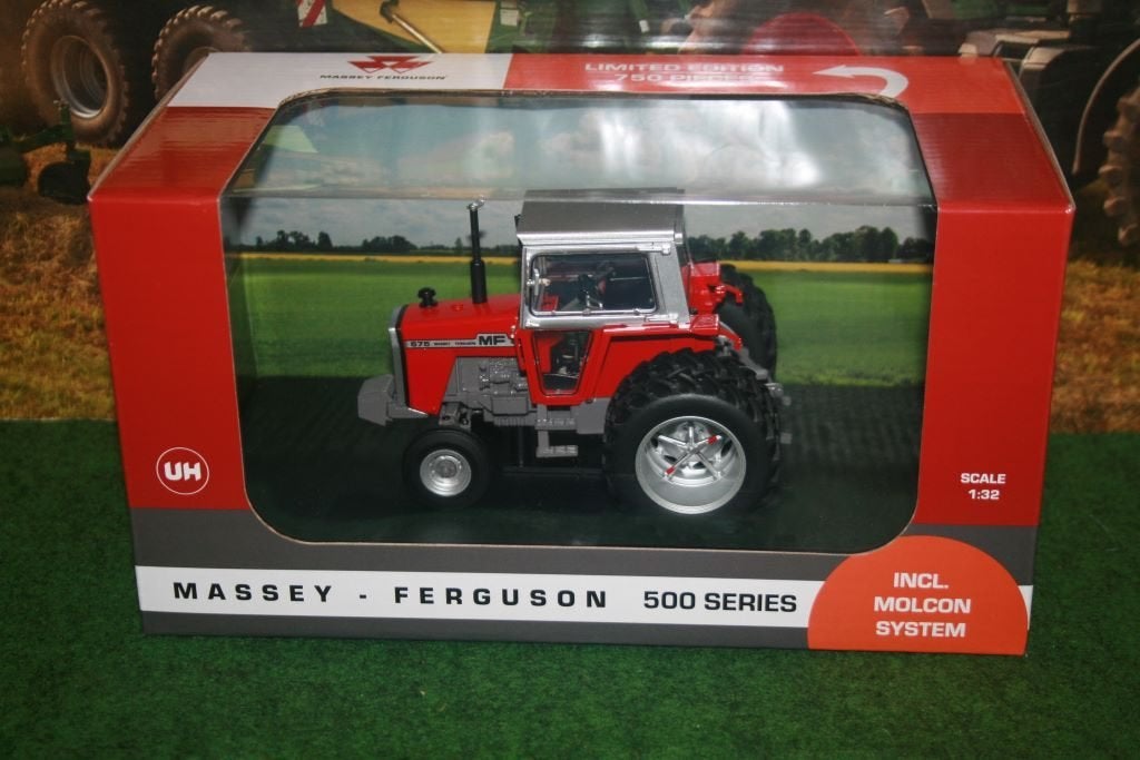 Boeryes: Massey Ferguson 575 2wd + Molcon Dubbellucht, Ophalen of Verzenden, Nieuw, Tractor of Landbouw, Universal Hobbies