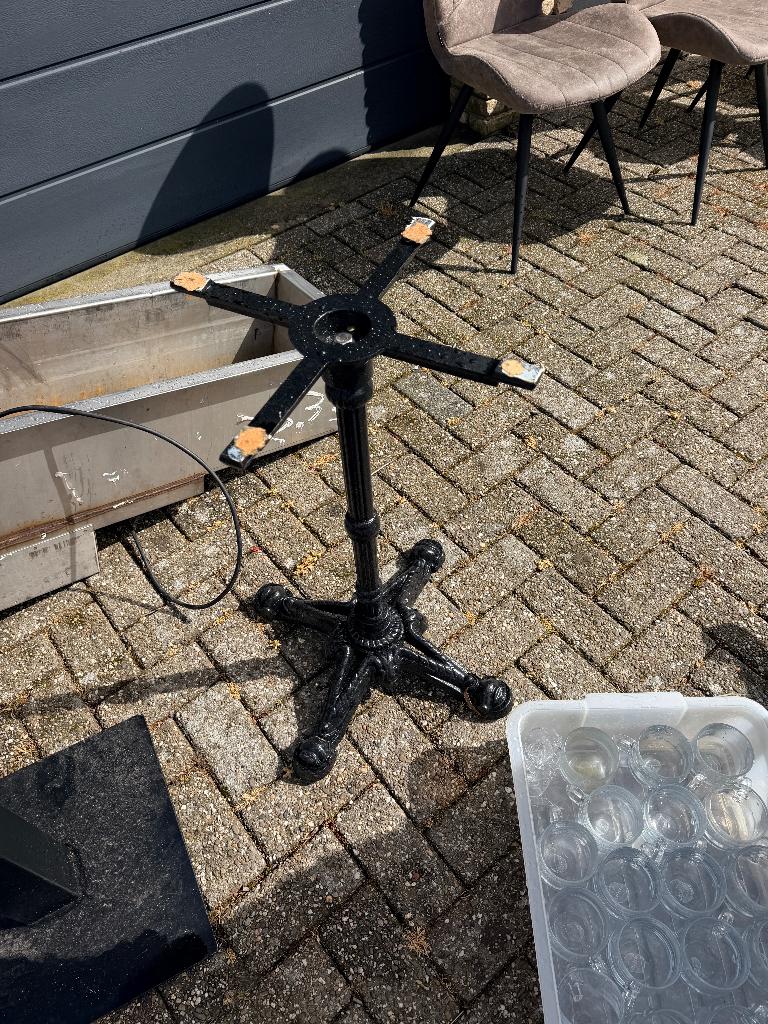 14x Horeca tafelonderstellen – set van meerdere, Huis en Inrichting, Ophalen, Tafelpoot, Gebruikt, 50 tot 100 cm