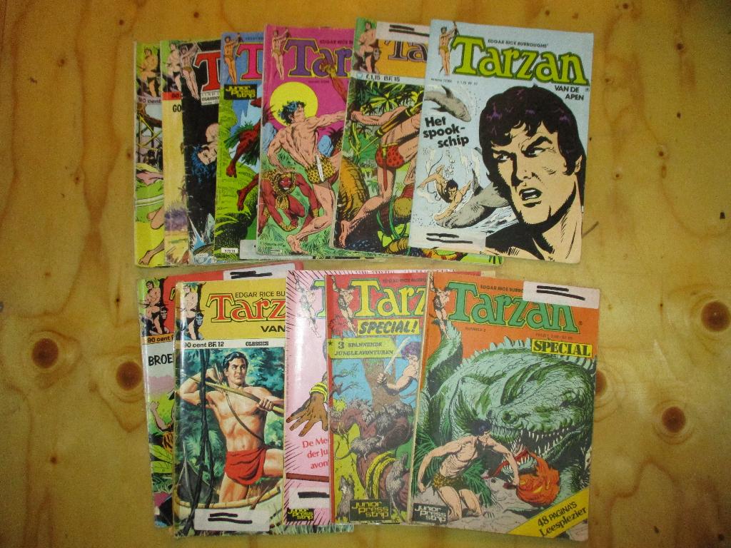 Vintage Tarzan boekjes strips stripboeken, Eén stripboek, Ophalen of Verzenden, Gelezen