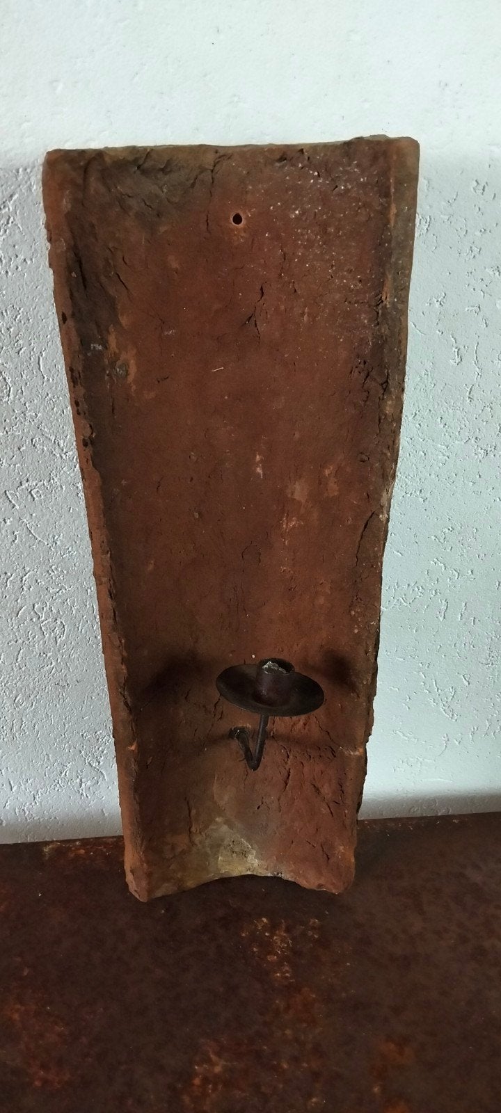Mooie brocante muur wand kandelaar, Ophalen of Verzenden