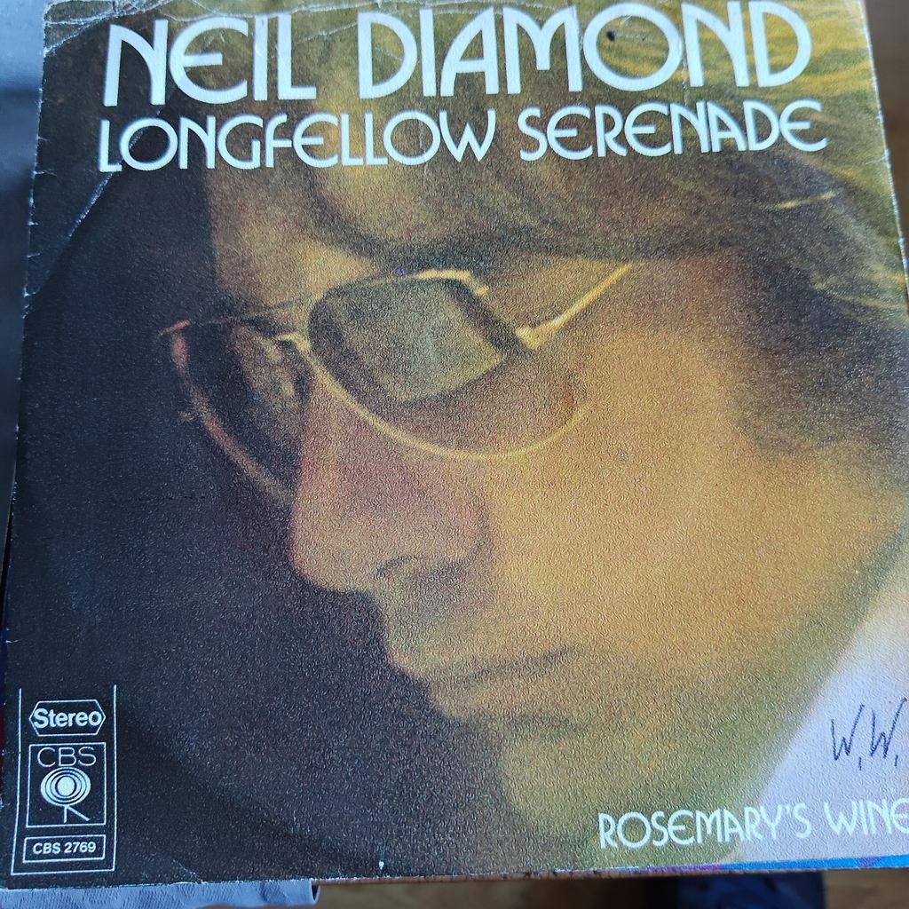 Neil Diamond - Longfellow Serenade / Rosemary's Wine Single, Cd's en Dvd's, Vinyl Singles, 7 inch, Ophalen of Verzenden