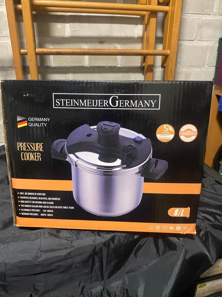Snelkookpan, Ophalen, Zo goed als nieuw, Glas, Pot, Bus of Blik