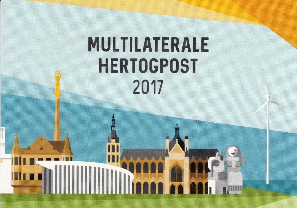 Multilaterale Hertogpost 2017, Postzegels en Munten, Postzegels | Nederland, Verzenden, Na 1940, Gestempeld
