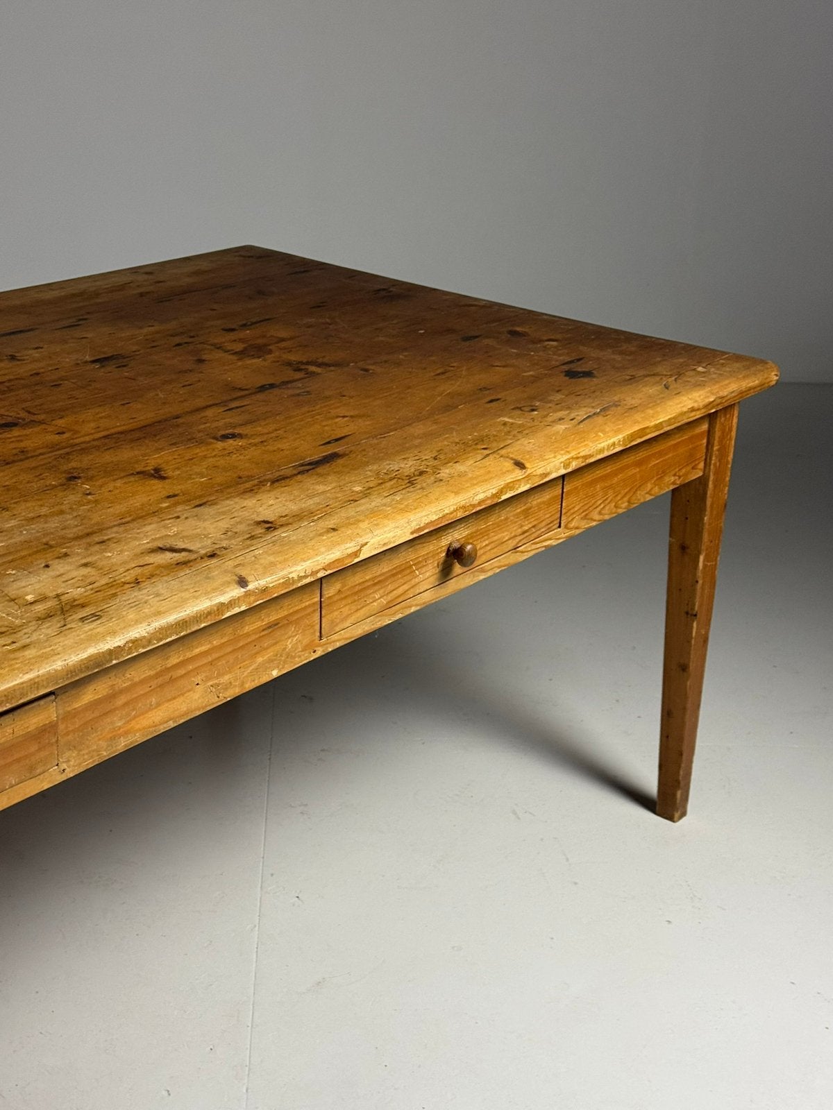 Engelse eettafel grenen 250cm, Ophalen of Verzenden