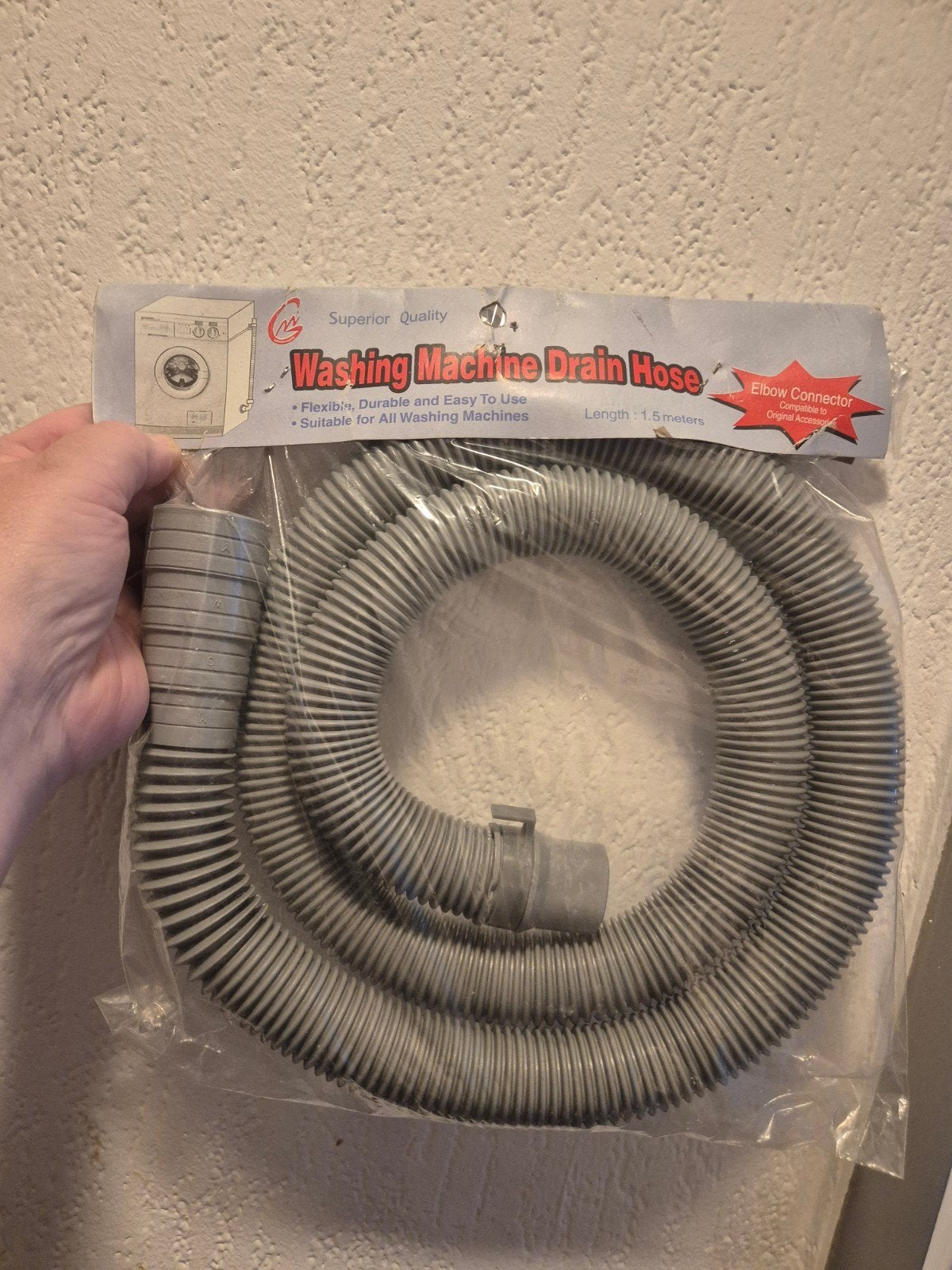 Wasmachine afvoerslang - 1.5 meter - Nieuw, Ophalen of Verzenden, Nieuw