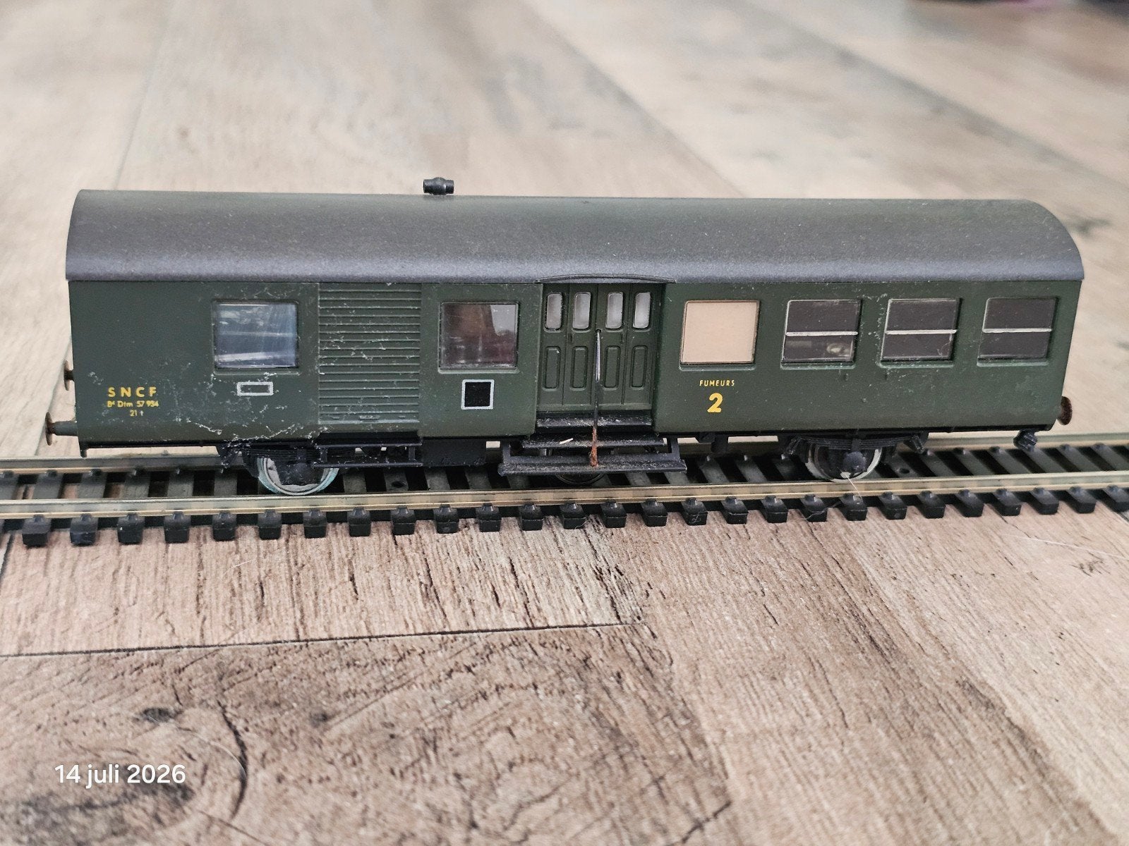Modeltrein HO wagon - SNCF - Koppeling ontbreekt, Ophalen of Verzenden