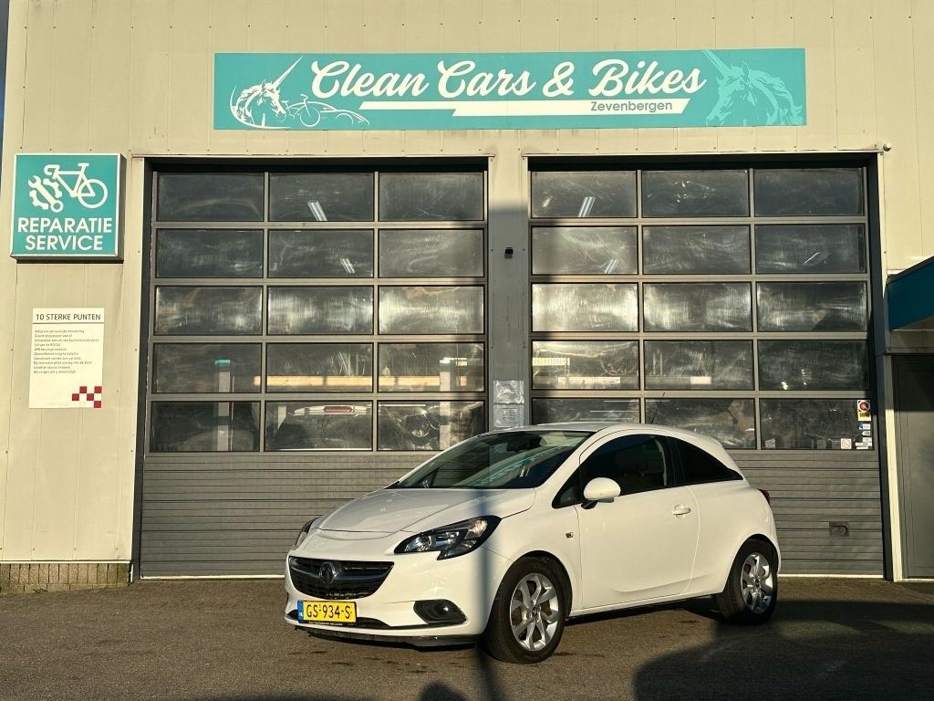 Opel Corsa 1.4 Edition LPG G3 (bj 2015), Gebruikt, Wit, Bedrijf, Handgeschakeld