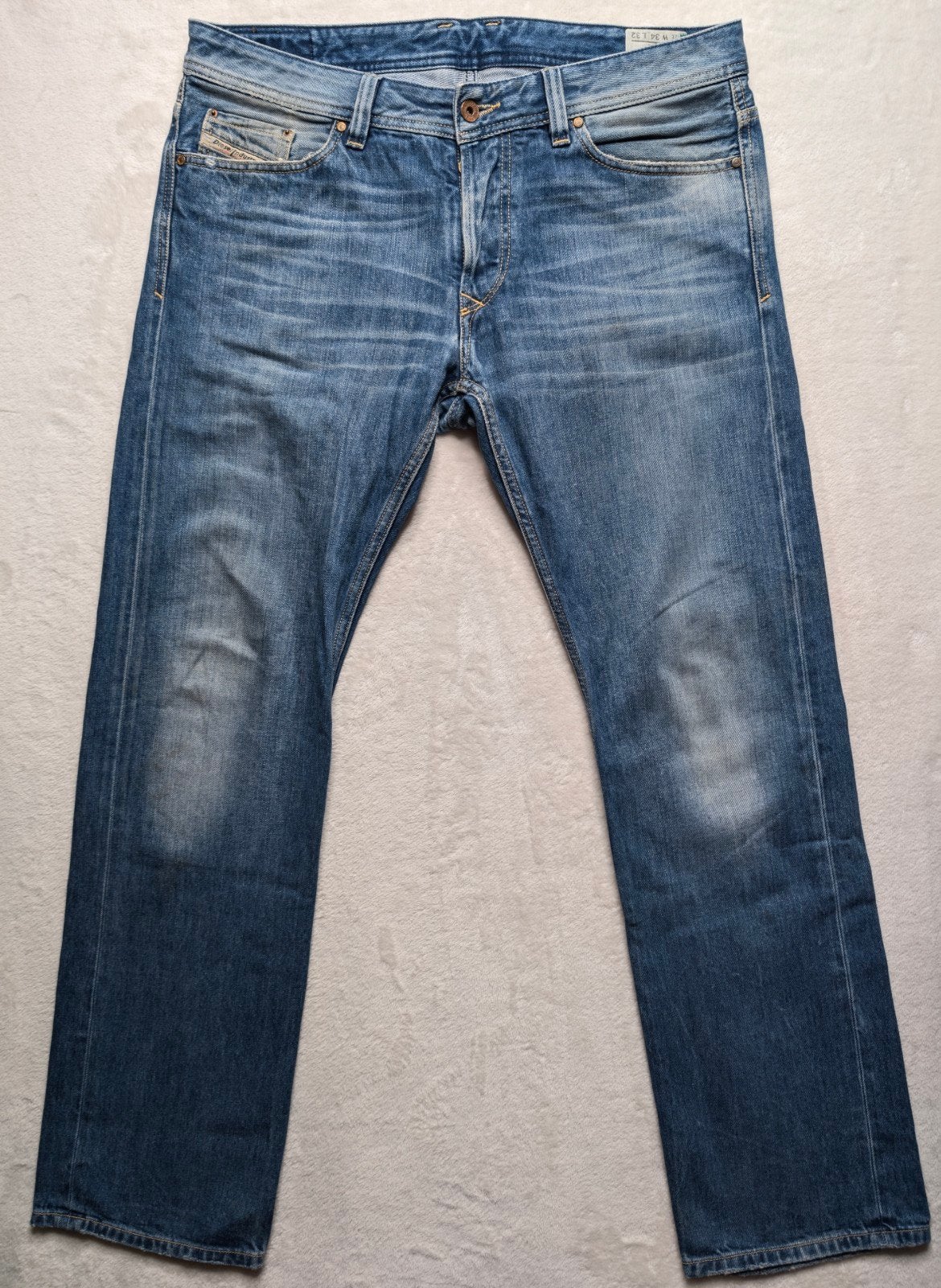 Diesel Viker Jeans 34 / 32 (37/32) Regular-Straight Italy, W36 - W38 (confectie 52/54), Diesel, Blauw, Ophalen of Verzenden