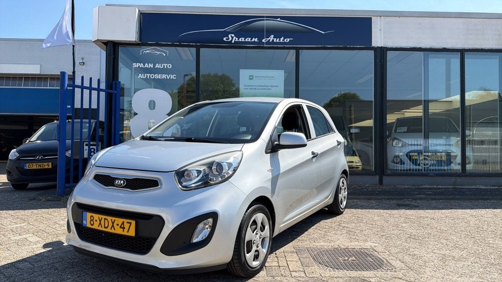 Kia Picanto 1.0 CVVT BusinessLine | AIRCO | E-RAMEN | 5 DEUR, Auto's, Euro 5, Stof, Gebruikt, 400 kg