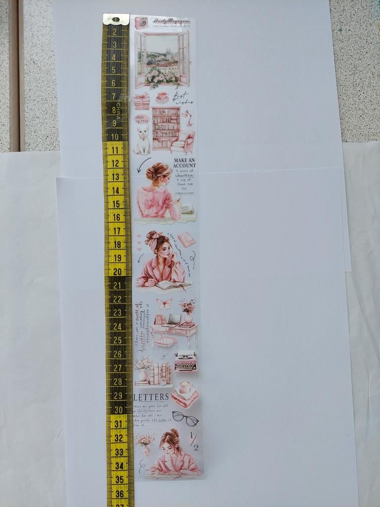 1 Loop pettape Letters (rose), Ophalen, Nieuw, Versiering of Embellishment