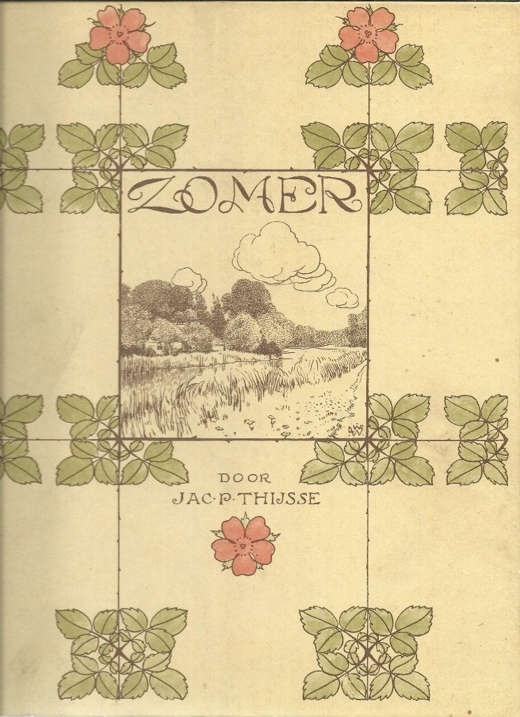 Plaatjesalbum  Zomer  van Verkade herdruk 1985 compleet, Ophalen of Verzenden, Gelezen, Jac.P. Thijsse, Plaatjesalbum