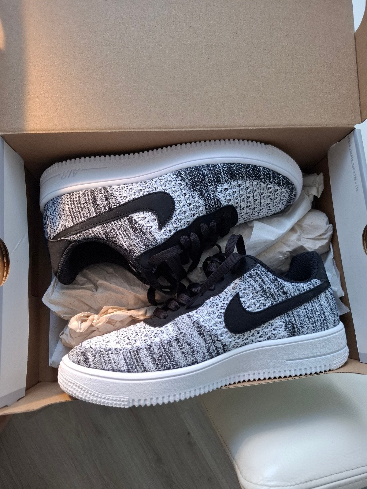 Nike Air Force 1 Flyknit 2.0 Sneakers Zwart/Wit, Kleding | Heren, Schoenen, Ophalen of Verzenden, Nieuw, Zwart