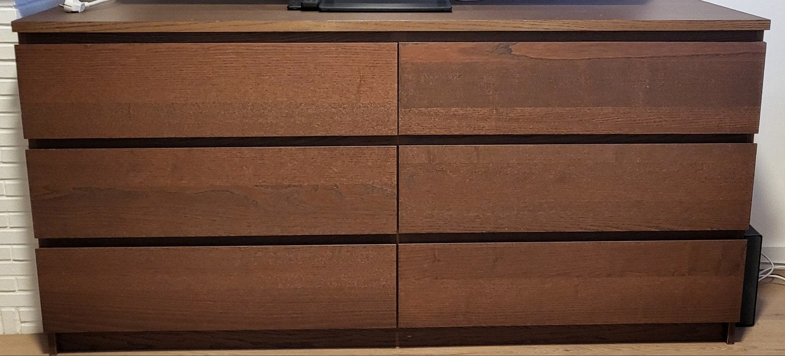 IKEA Malm ladekast bruin, Gebruikt, 5 laden of meer, 150 tot 200 cm, Ophalen of Verzenden