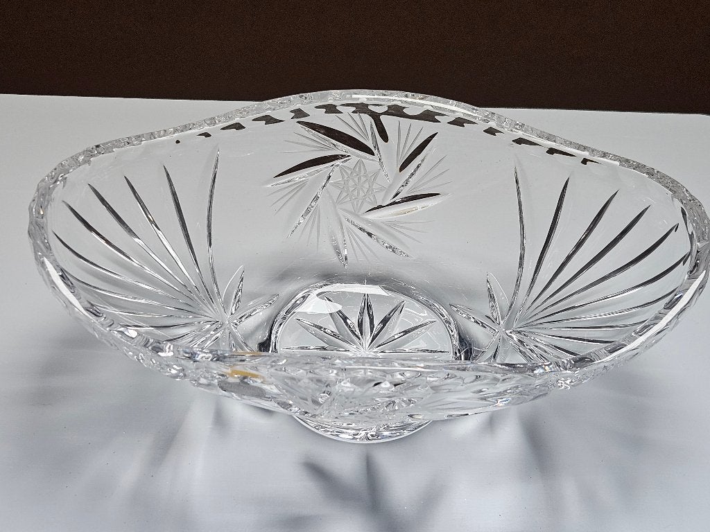 kristallen schaal, Antiek en Kunst, Antiek | Glas en Kristal, Ophalen of Verzenden