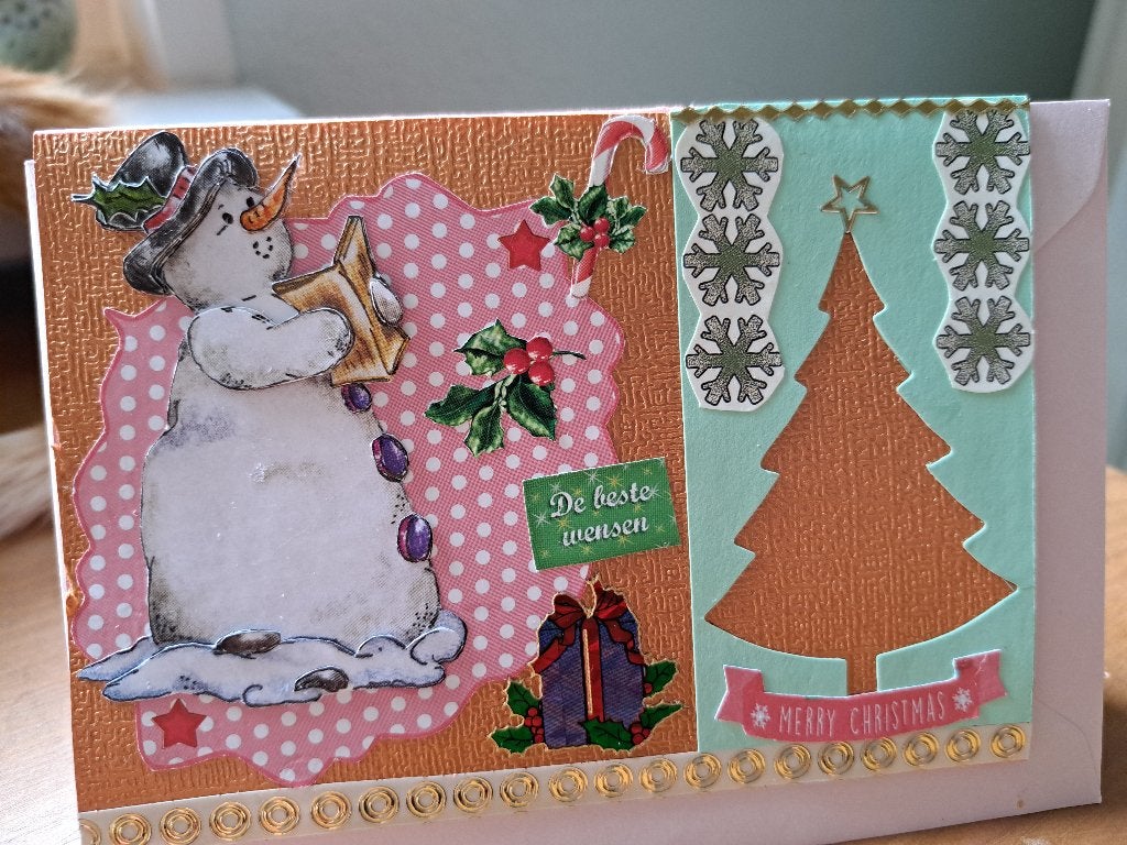 5 kerst kaarten voor 1 euro, Ophalen of Verzenden, Nieuw, Kerst