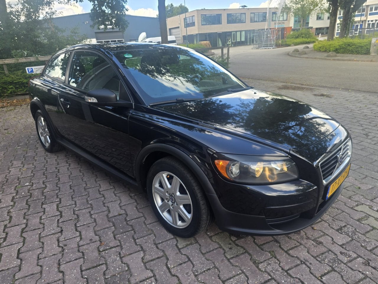 Volvo C30 1.6 D (bj 2007), Auto's, Gebruikt, 4 stoelen, Zwart, Origineel Nederlands